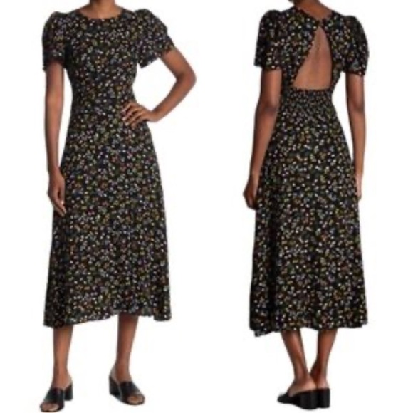 AFRM Open Back Short Sleeve Dress - Size Small - Picture 2 of 9